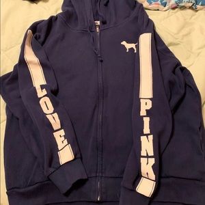 PINK zip up hoodie